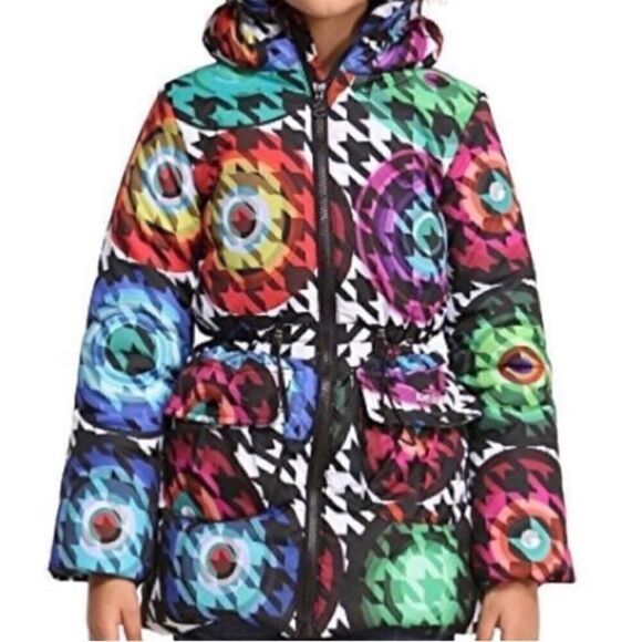 Desigual Multicolor Puffer Jacket, 13/14. Easily fits XS Woman. S… - Picture 1 of 10